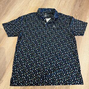 Rhoback Performance Polo "Neon Beach Bar" NWOT